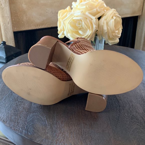 Extreme by Eddie Marc Block Heel Mesh Sandals - Picture 5 of 8